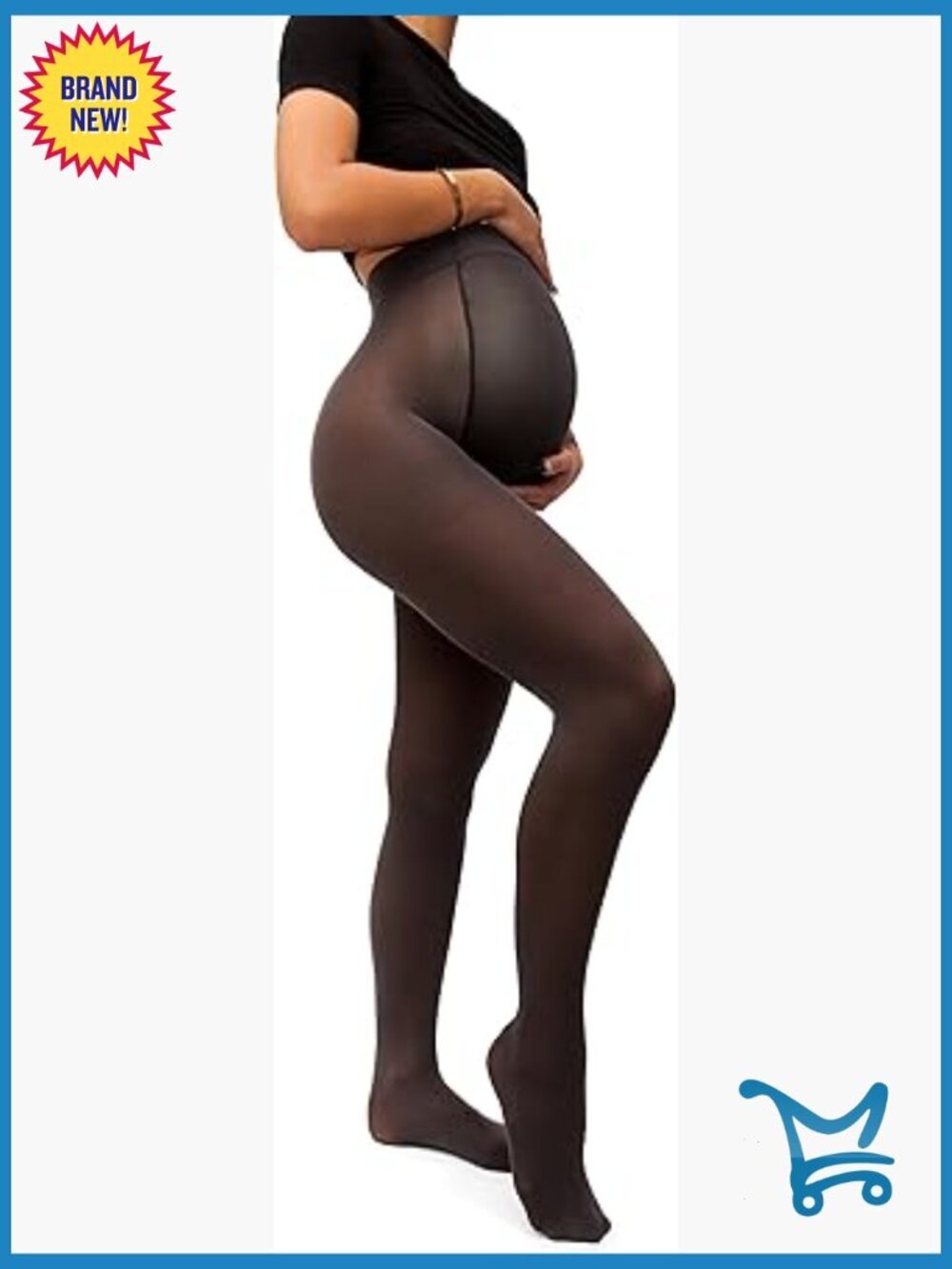Maternity Tights with Supportive Belly Panel - 50 Denier